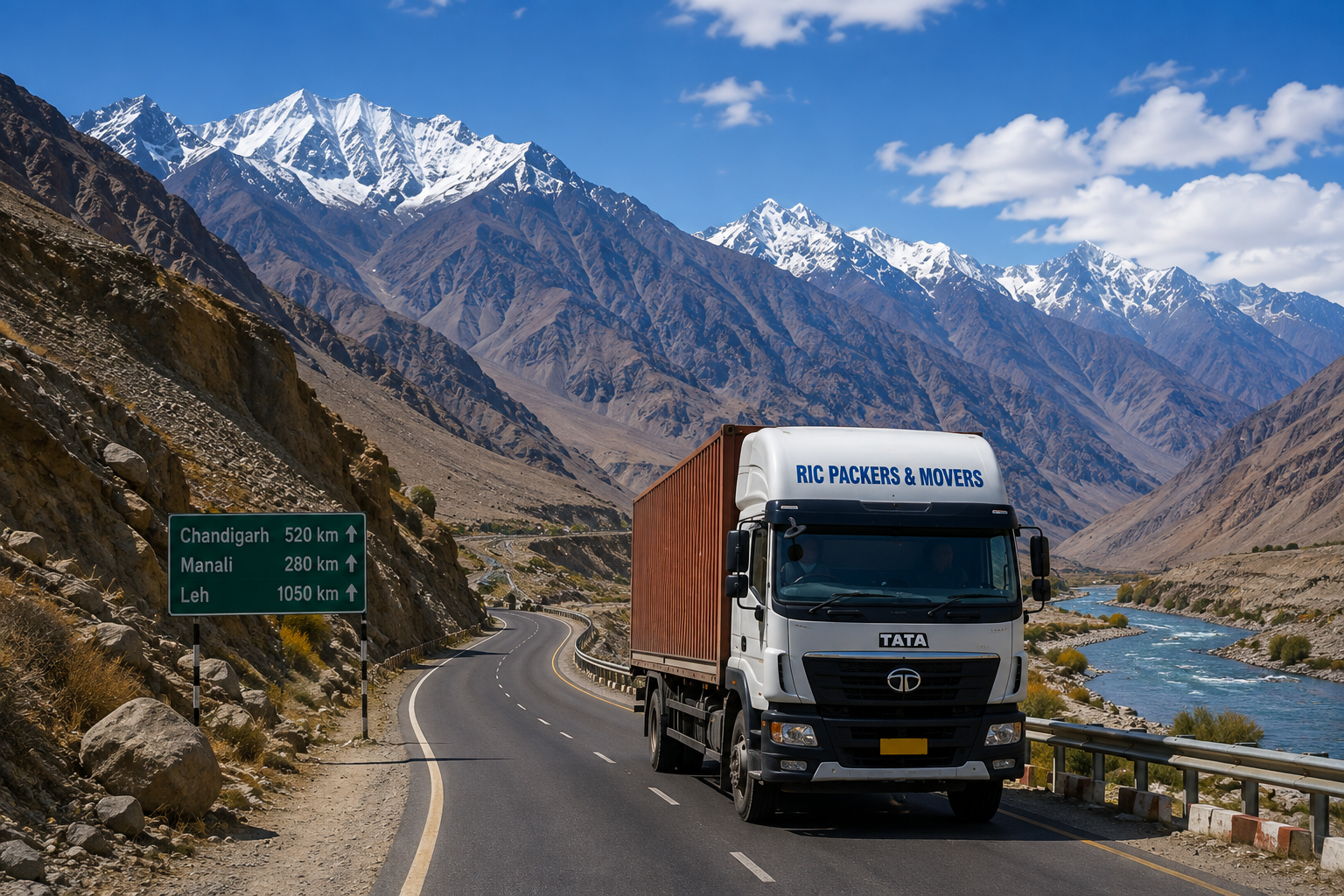 Mountain route to Leh Ladakh